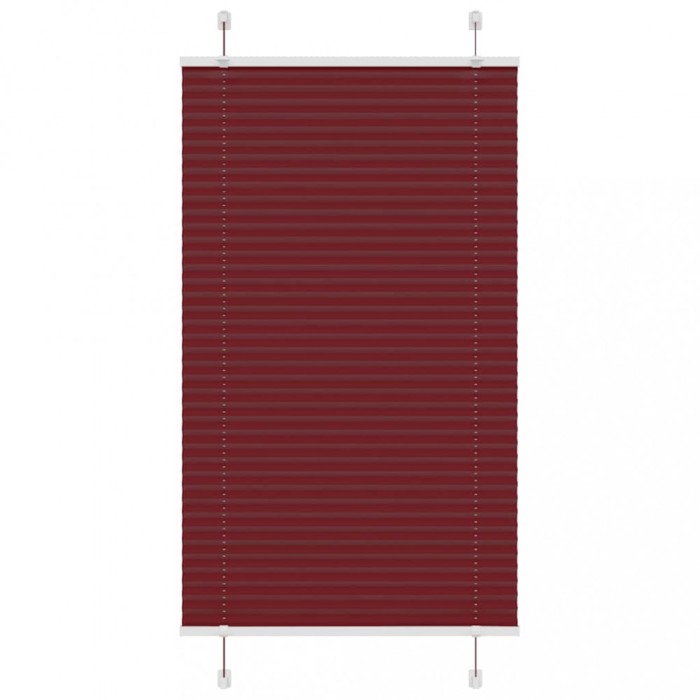 Gossi jaluza plisata bordeaux rosu 75x100 cm latime tesatura 74,4 cm