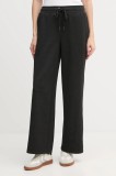 Dkny pantaloni de trening KNIT PANTS culoarea negru, cu imprimeu, P5MF6CSD
