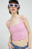 Abercrombie &amp; Fitch top femei, culoarea roz