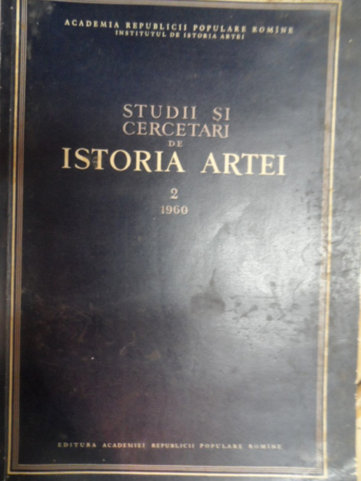 Studii Si Cercetari De Istoria Artei - Colectiv ,548978