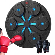 Tinta de antrenament pentru box, dimensiuni 36,5X36,5cm incarcare USB, Bluetooth, negru