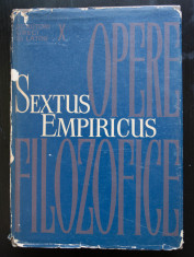 Sextus Empiricus - Opere filozofice vol. 1 (trad. + introd. Aram M. Frenkian) foto