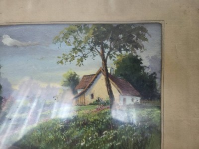 Acuarela vintage Janko 1946 foto