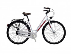 Bicicleta Dama Devron City Lady LC1.8 Crimson White M 520mm 20.5 foto