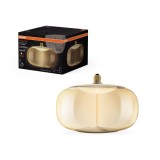Bec LED decorativ Osram Vintage Big Elipse P300 Amber, E27, 12 W, 500 lm, lumina calda 1800 K, dimabil