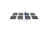 SAMPA 096.629 Set garnituri de frictiune, frana tambur