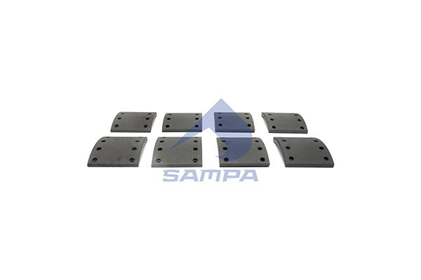 SAMPA 096.629 Set garnituri de frictiune, frana tambur