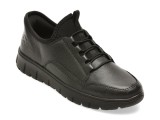 Pantofi sport RIEKER negri, N1357, din piele naturala