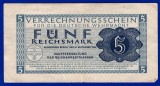 (6) BANCNOTA (CERTIF COMPENSARE) GERMANIA - 5 REICHSMARK 1944, TRUPELE WEHRMACHT