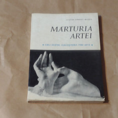 VICTOR ERNEST MASEK - MARTURIA ARTEI eseu despre cunoasterea prin arte