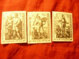 Serie mica Mauritania 1979 - 450 Ani A.Durer - Pictura, 3 valori stamp. (din 4v), Stampilat