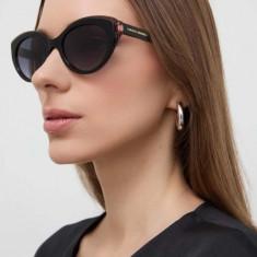 Carolina Herrera ochelari de soare femei, culoarea negru