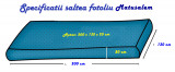 Set fotoliu puf matusalem otoman perna decorativa umplut cu fulgi de burete memory mix, PufRelax