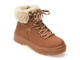 Ghete SKECHERS maro, PARK CITY, din piele ecologica