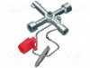 Set Chei Specializate Knipex 76mm, Patrat 5/6/8mm, Rotund 3-5mm, Triunghi 9mm, Adaptor 1/4, Surubelnita 1.0x7/PH2