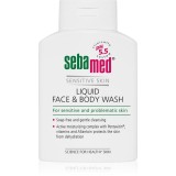 Sebamed Face &amp; Body Wash Sensitive Skin lotiune delicata pentru spalarea fetei si a corpului pentru piele sensibila 200 ml