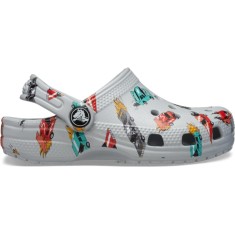Saboti Crocs Classic Toddler Race Cars Graphic Clog Multicolor - Mirage/Multi
