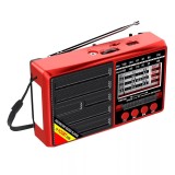Radio portabil cu incarcare solara, 5W, Bluetooth, USB, TF, AM, FM, SW1-6,