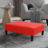 Cumpara ieftin Taburet, roșu, 78x56x32 cm, piele ecologică