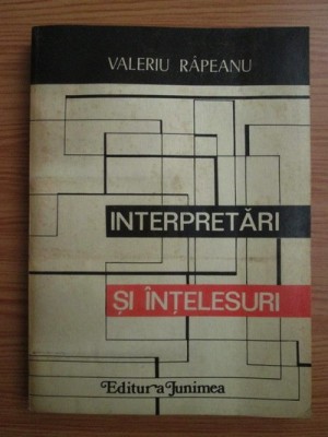 Valeriu Rapeanu - Interpretari si intelesuri foto