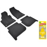 Covorase auto din mocheta Umbrella pentru Volkswagen Touran I MK2 (2010-2015) + Odorizant Auto Bradut Wunder-Baum Zitrone (Lamaie)