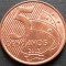Moneda 5 CENTAVOS - BRAZILIA, anul 2013 *cod 3720 B = UNC