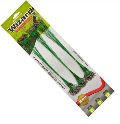 Set de strune pentru pescuit la stiuca, Wizard, Verde/Negru, , 12 kg, 72 bucati foto