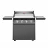 Gratar Gaz BeefEater Discovery 1600E, 4 Arzatoare Fonta, Butelie/Retea, Plita+Grill Fonta, Aprindere Quartz, Termometru, Arzator Lateral
