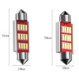 Cumpara ieftin Set 2 leduri 39mm canbus, alb 12v