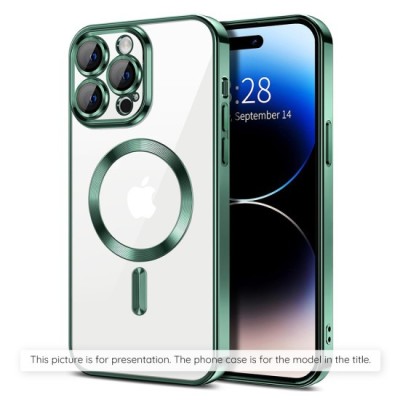 Husa pentru Samsung Galaxy A36 5G - Techsuit Luxury Crystal MagSafe - Deep Green foto