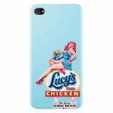 Husa silicon pentru Apple Iphone 4 / 4S, American Vintage Restaurant Sign