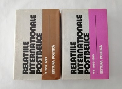 Relatiile internationale postbelice 1945 - 1964, 1965 - 1980, 2 volume foto