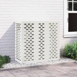 vidaXL Husă pentru aer condiționat Alb 110 x 50 x 105 cm Oțel