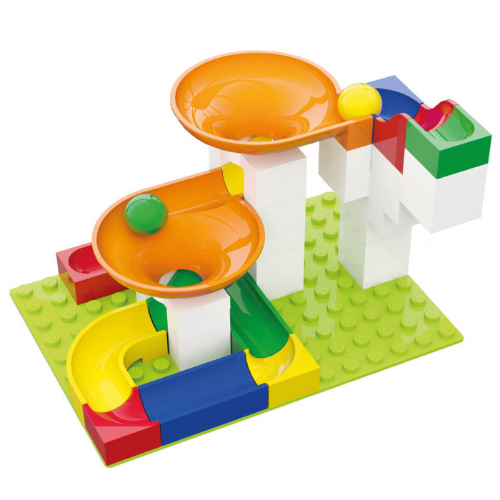 Jucarie copii Marble Run Hubelino - extensie twister (44 piese)