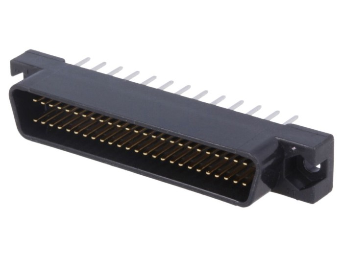 Conector cablu-placă ecranat, 50 pini