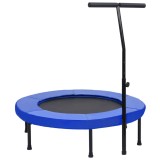 Cumpara ieftin Trambulină de fitness cu m&acirc;ner și margine de siguranță, 102 cm