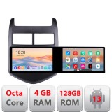 Navigatie Chevrolet Aveo 2010-2013 Kit-aveo10 Edotec 2 ecrane 8 core 4+128 21.6 inch Incell android Wifi 5Ghz gps internet CarStore Technology