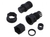 Conector circular B mamă PIN 3 5A IP67 drept