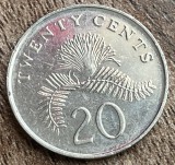 C50 - Moneda foarte veche - Singapore - 20 centi - 2011