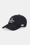 New Balance șapcă de baseball din bumbac culoarea negru, LAH51011BK