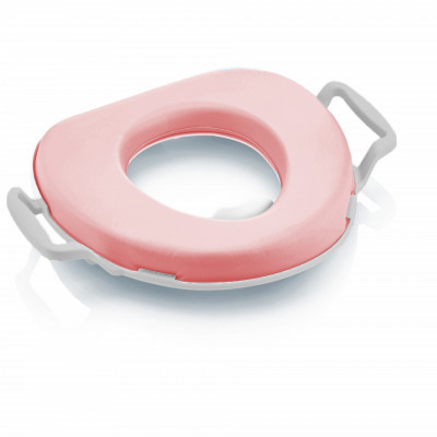 Reductor moale uni pentru toaleta babyjem (culoare: roz) foto