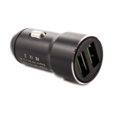 &Icirc;ncărcător auto USB - 2400 mA - carcasă metalică - Carguard