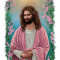 Sticker decorativ Isus Hristos, Multicolor, 70 cm, 11282ST