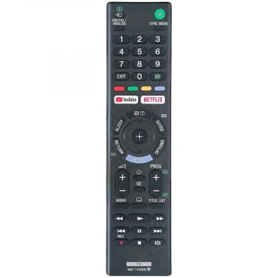 Telecomanda pentru Sony RMT-TX300E, x-remote, Netflix, YouTube, Negru foto