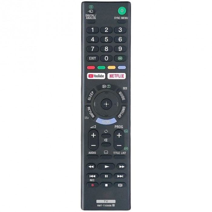 Telecomanda pentru Sony RMT-TX300E, x-remote, Netflix, YouTube, Negru