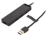 Hub USB 2.0 Negru 4 Porturi 480Mbps, Vention