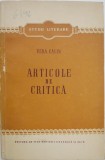 Articole de critica - Vera Calin - Carte