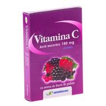 Vitamina C 180mg Fructe Padure Amniocen 20tbl Cod: amni00018 foto