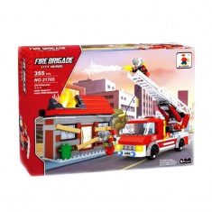 Set constructie masina pompieri Fire Brigade Ausini, 355 piese foto