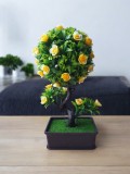 Bonsai artificial cu flori galbene, Oem